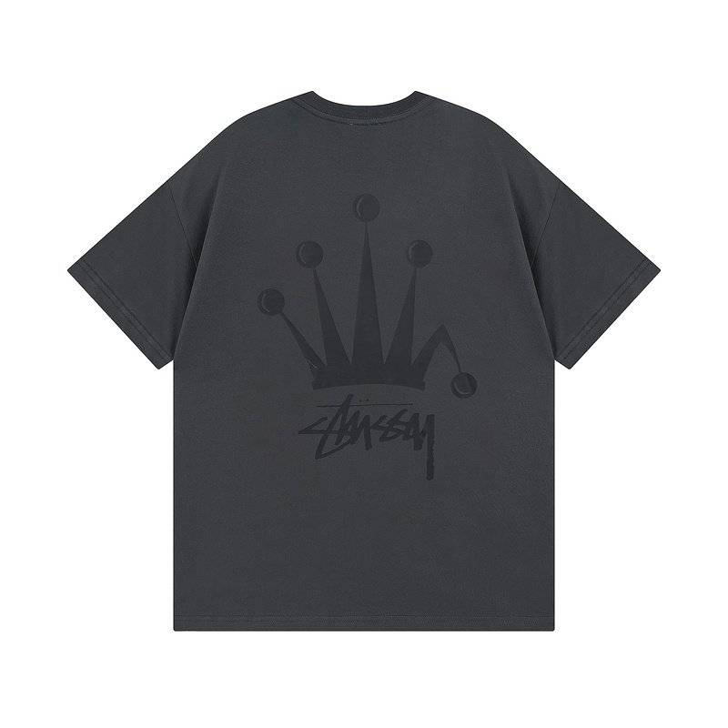 Футболка Stussy The Fools Crown "Gray" фото № 2