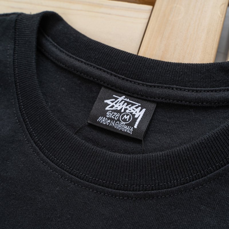 Футболка Stussy With Basic Logo Print "Black" фото № 4