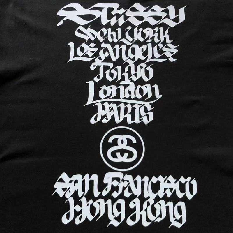 Футболка Stussy Winding Lettering Along "Black" фото № 7