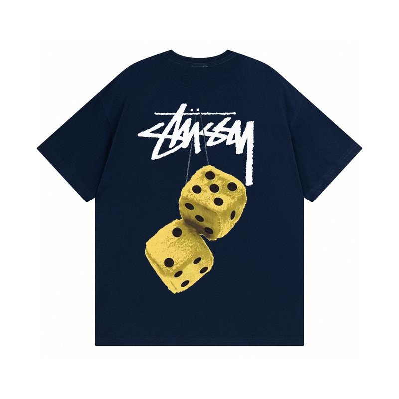 Футболка Stussy Dice And Logo "Blue/Black" фото № 2