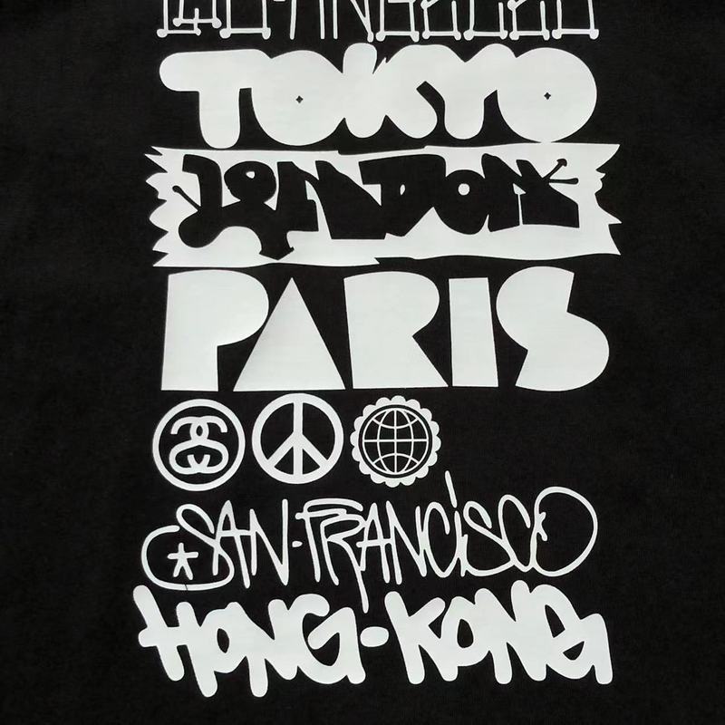 Футболка Stussy Front Lettering In Rectangle "Black" фото № 7