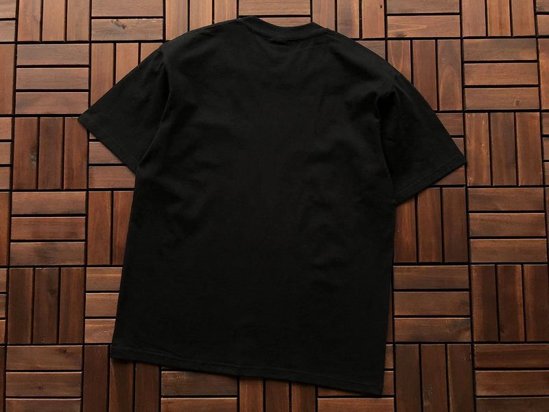 Футболка Stussy Front Lettering In Rectangle "Black" фото № 2
