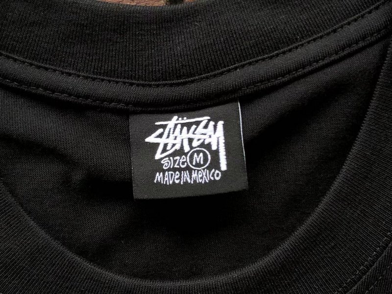 Футболка Stussy Front Lettering In Rectangle "Black" фото № 3