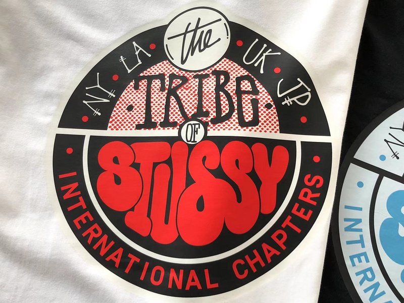 Футболка Stussy Lettering Inside Colorful Circle "White" фото № 4
