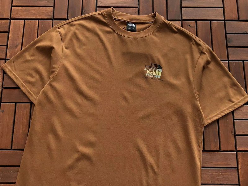 Футболка The North Face Small Logo With Shadow "Brown" фото № 2