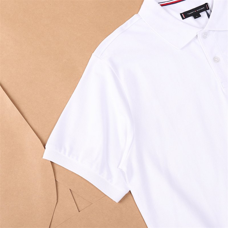 Поло Tommy Jeans Plain With Small Logo "White" фото № 3