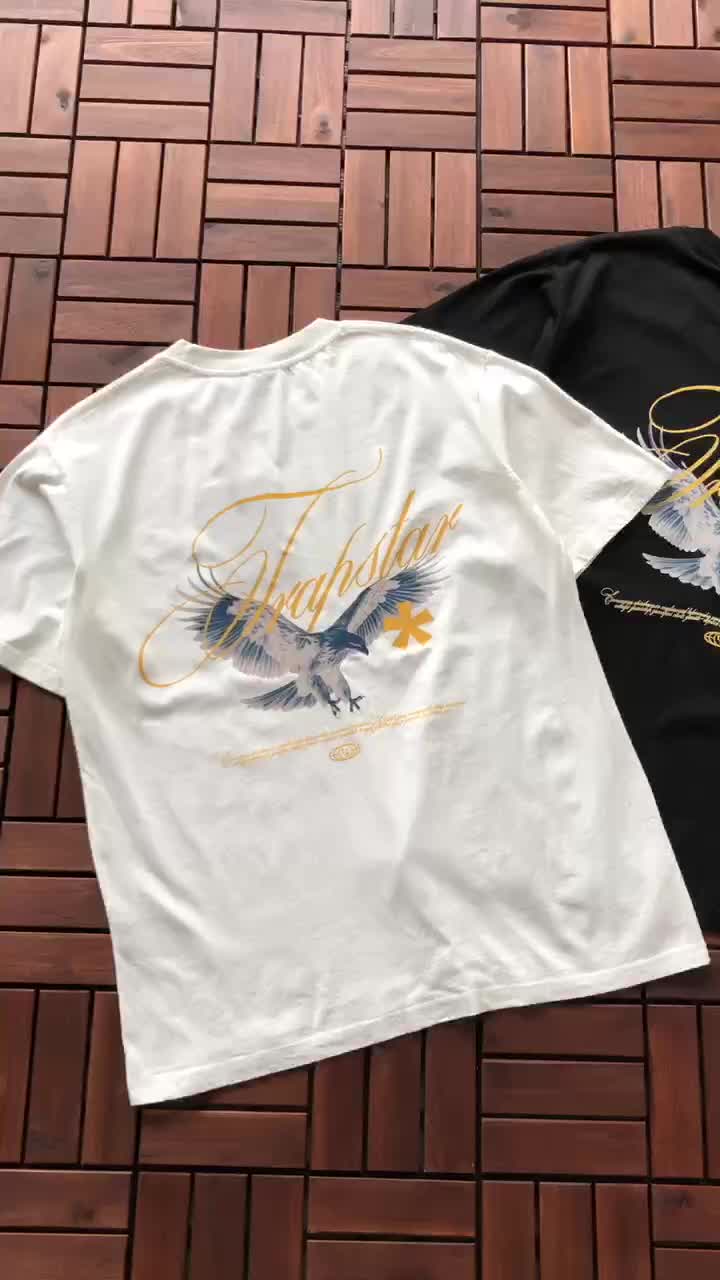 Футболка Trapstar Eagle With Logo Inscription And Star "White" фото № 6
