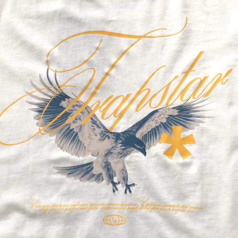 Футболка Trapstar Eagle With Logo Inscription And Star "White" фото № 3