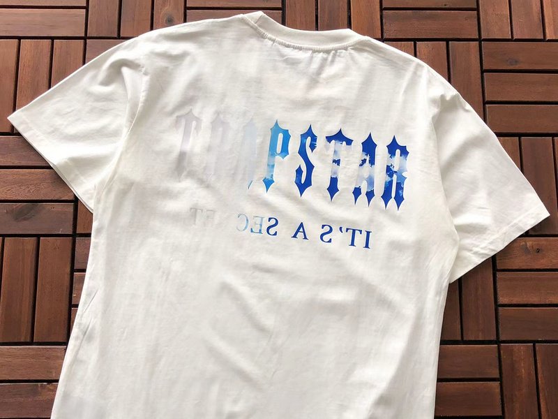 Футболка Trapstar Two Color Big Front Logo And Back Inscription "White" фото № 2