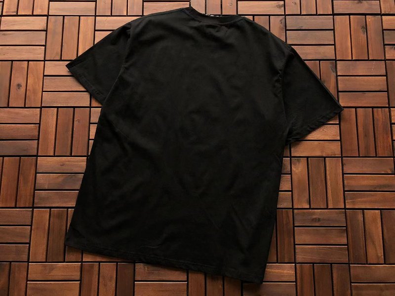 Футболка Trapstar Front Logo With Patterns "Black" фото № 2