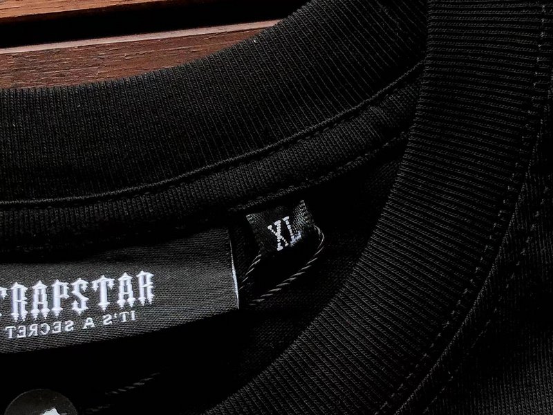 Футболка Trapstar Front Logo With Patterns "Black" фото № 4
