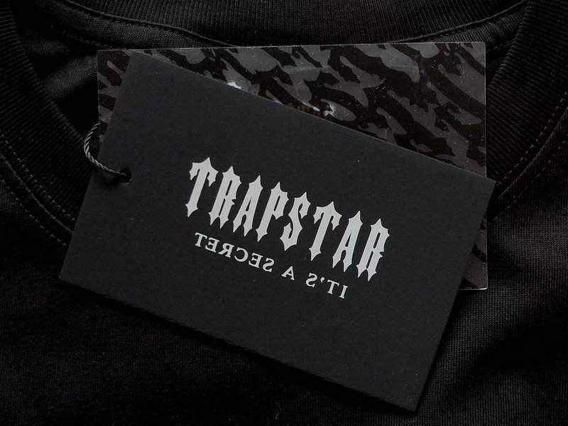 Футболка Trapstar Front Logo With Patterns "Black" фото № 5