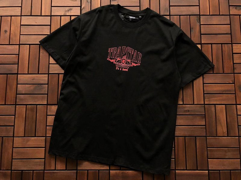 Футболка Trapstar Front Logo With Patterns "Black" фото № 9