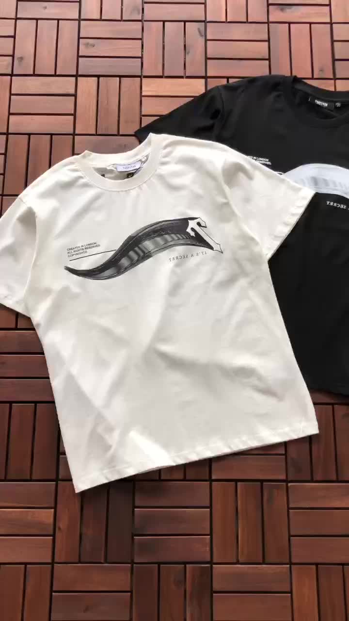 Футболка Trapstar Wide Wave Line "White" фото № 4