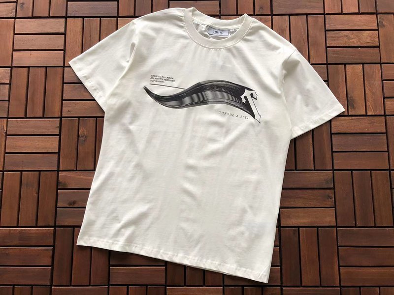 Футболка Trapstar Wide Wave Line "White" фото № 5