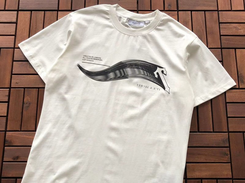 Футболка Trapstar Wide Wave Line "White" фото № 3