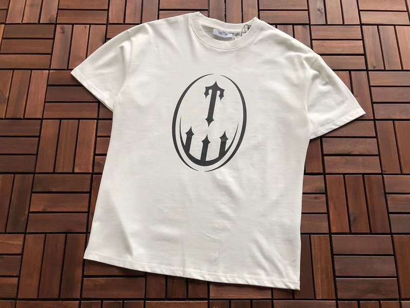 Футболка Trapstar Big Logo In Oval "White" фото № 7