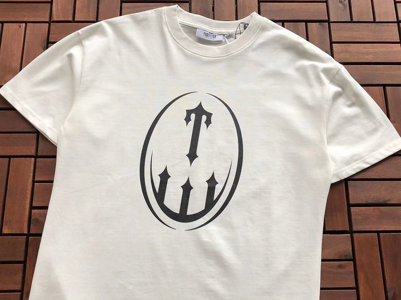 Футболка Trapstar Big Logo In Oval "White" фото № 2