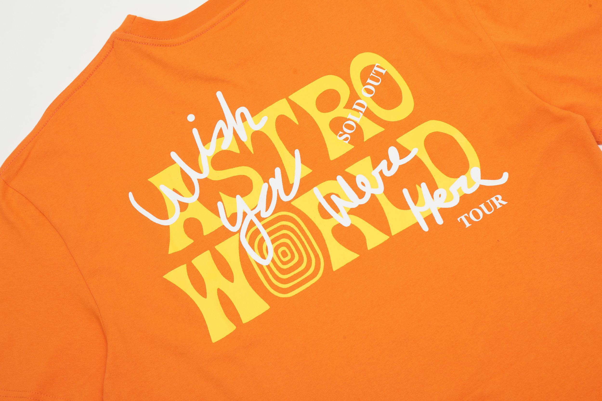 Футболка Travis Scott Astroworld Housetonfornication "Orange" фото № 6