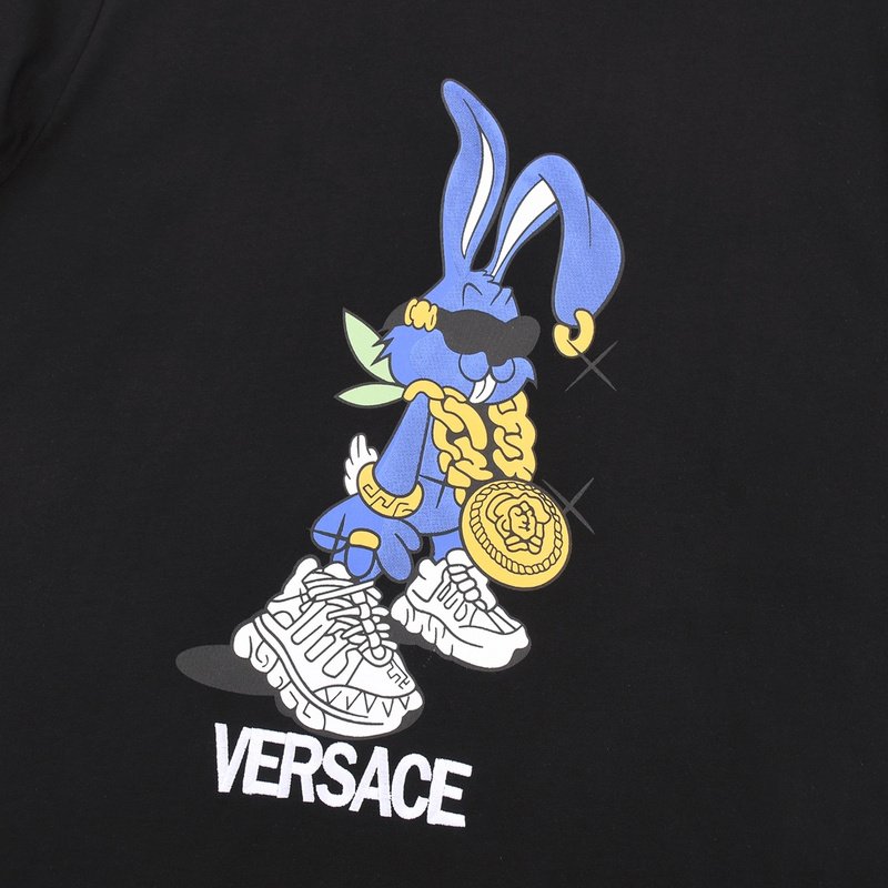 Футболка Versace With A Bright Print "Black" фото № 6