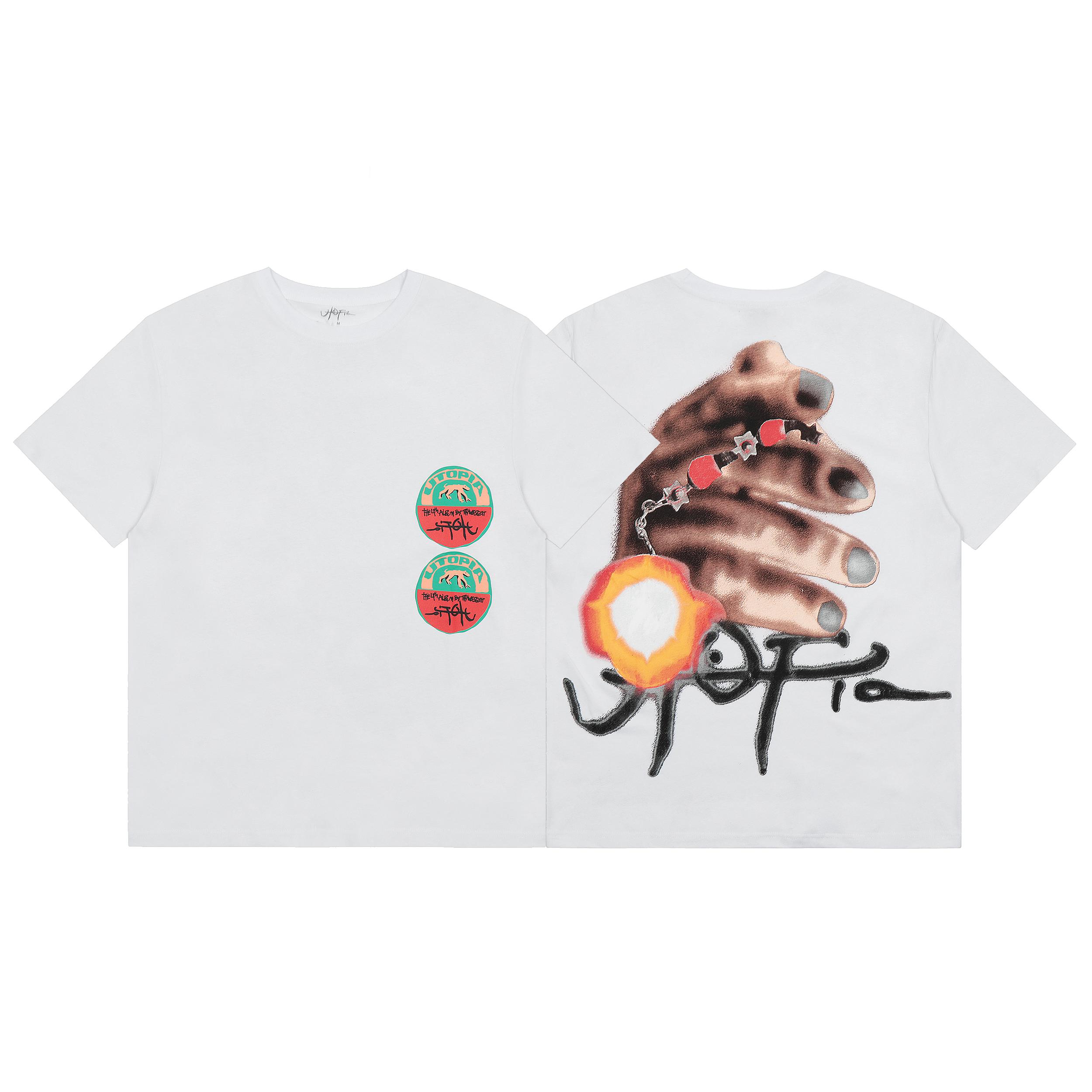 Футболка Vlone Decorated Hand "White" фото № 4