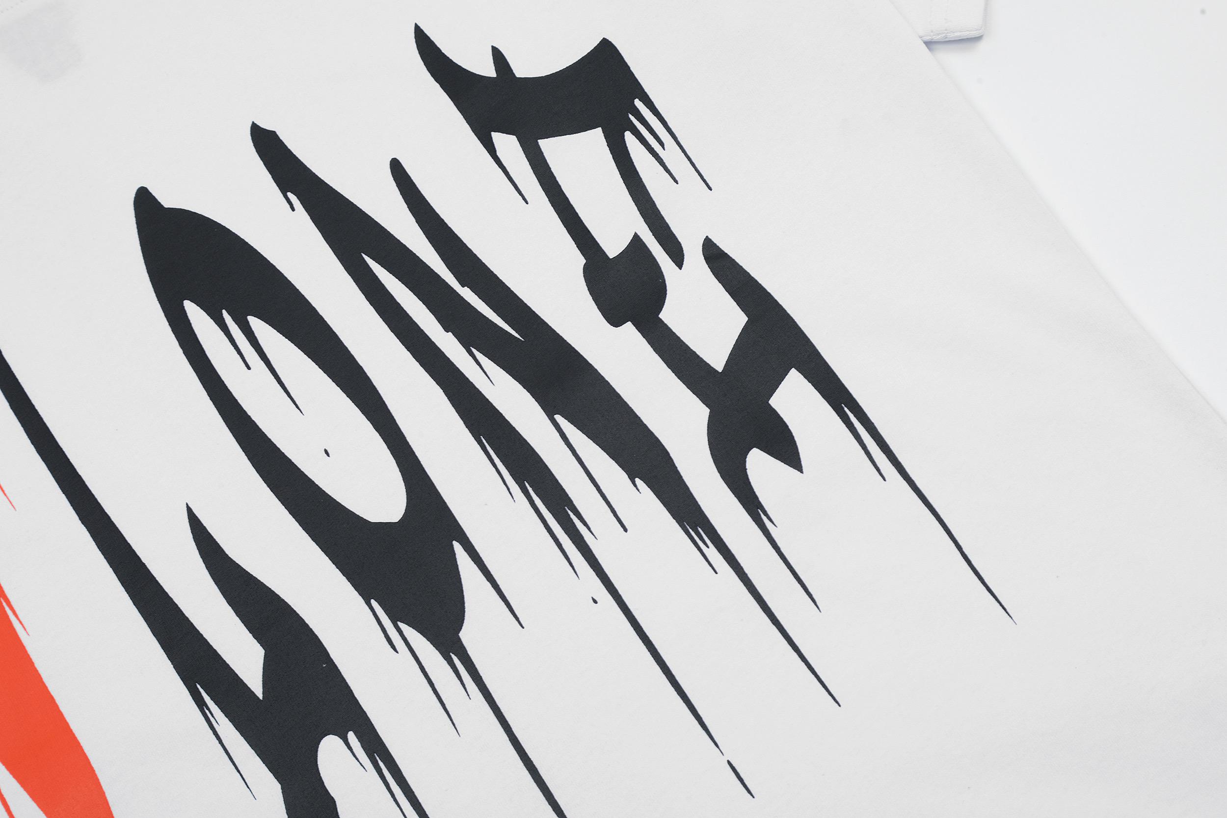 Футболка Vlone Smeared "White" фото № 3