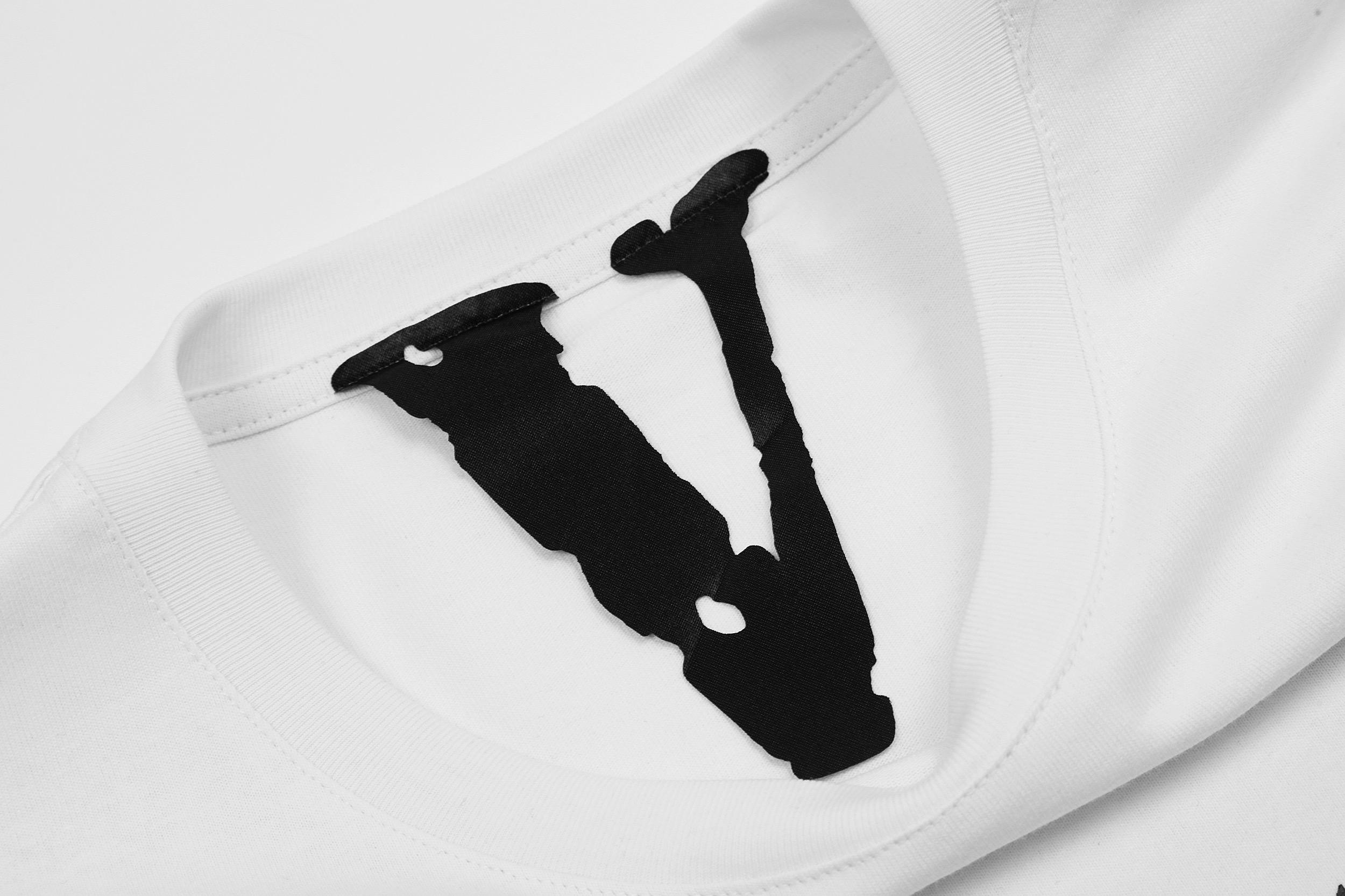 Футболка Vlone Smeared "White" фото № 5