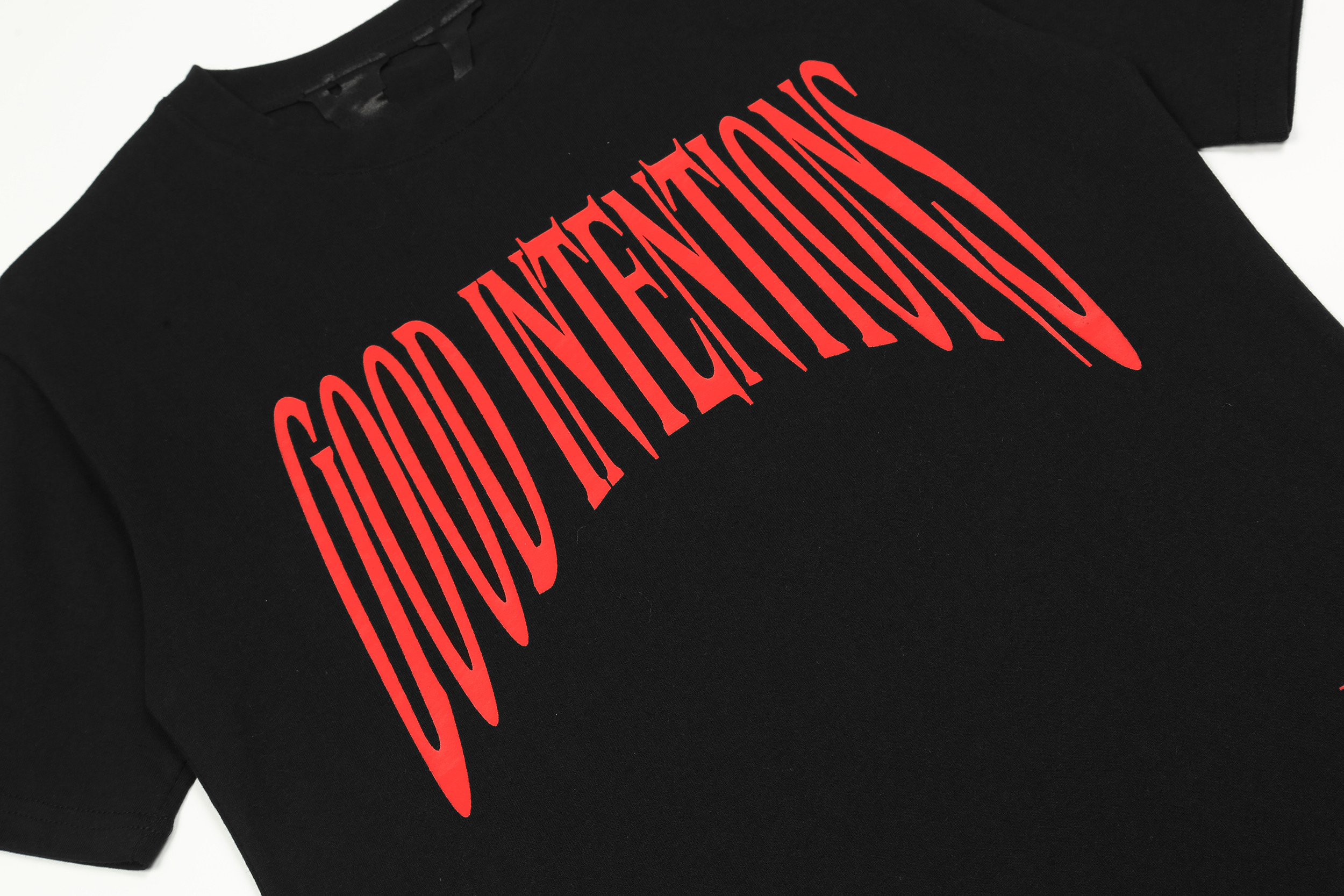 Футболка Vlone Just Good V-Intentions "Black" фото № 5
