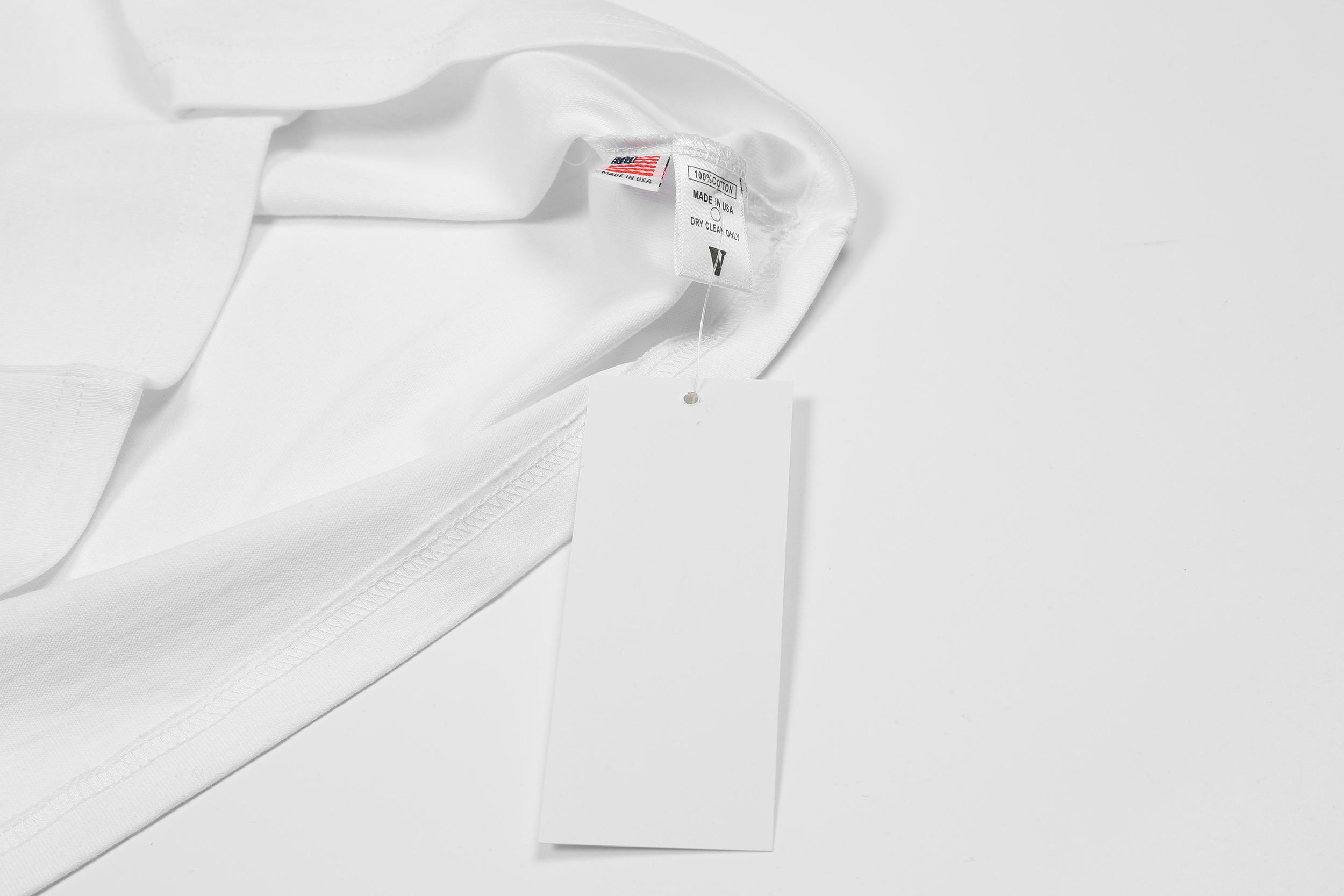 Футболка Vlone V The Woo- Blue Flower "White" фото № 4