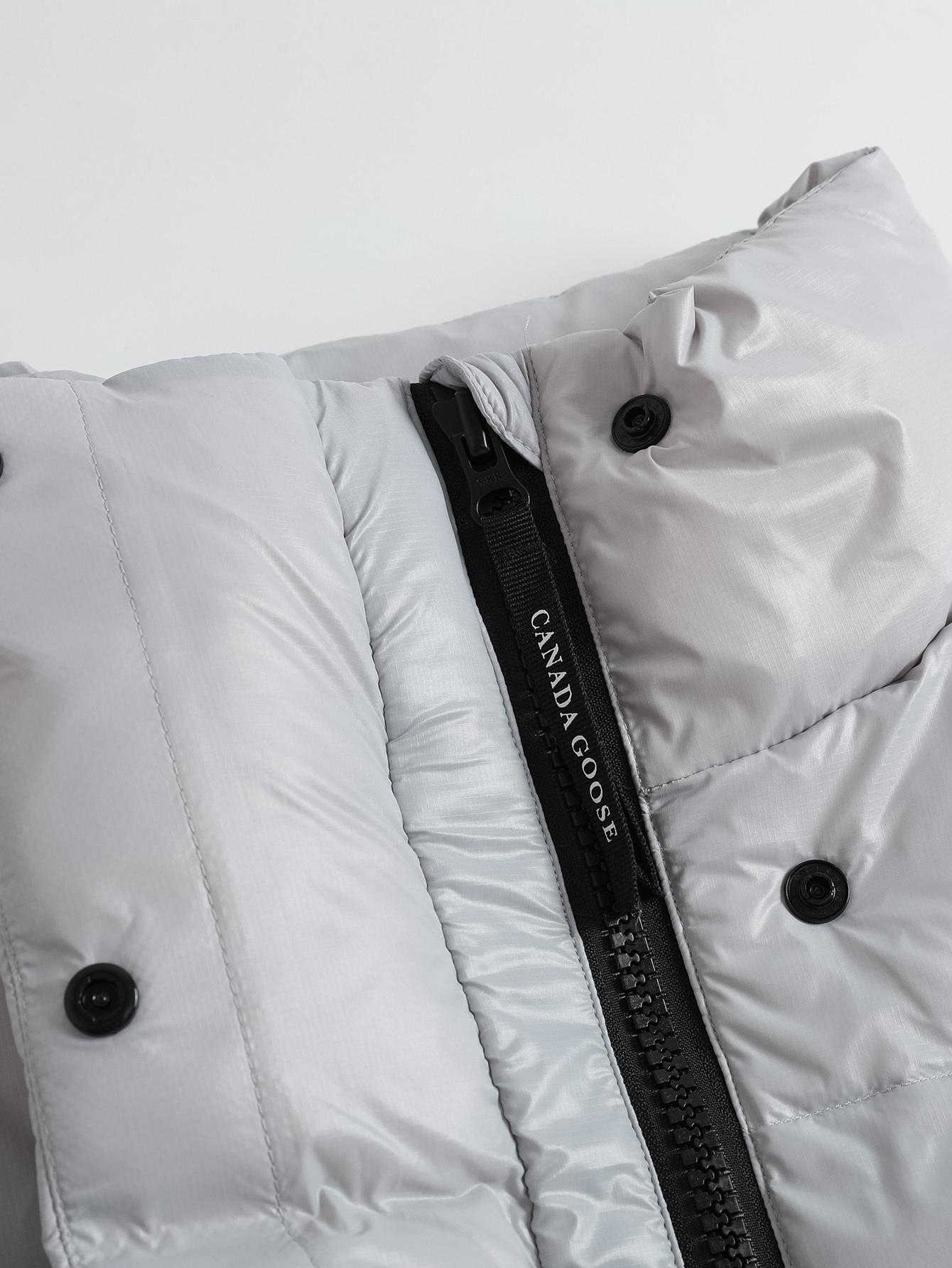 Пуховик Canada Goose Cypress Cropped Puffer "White" фото № 2