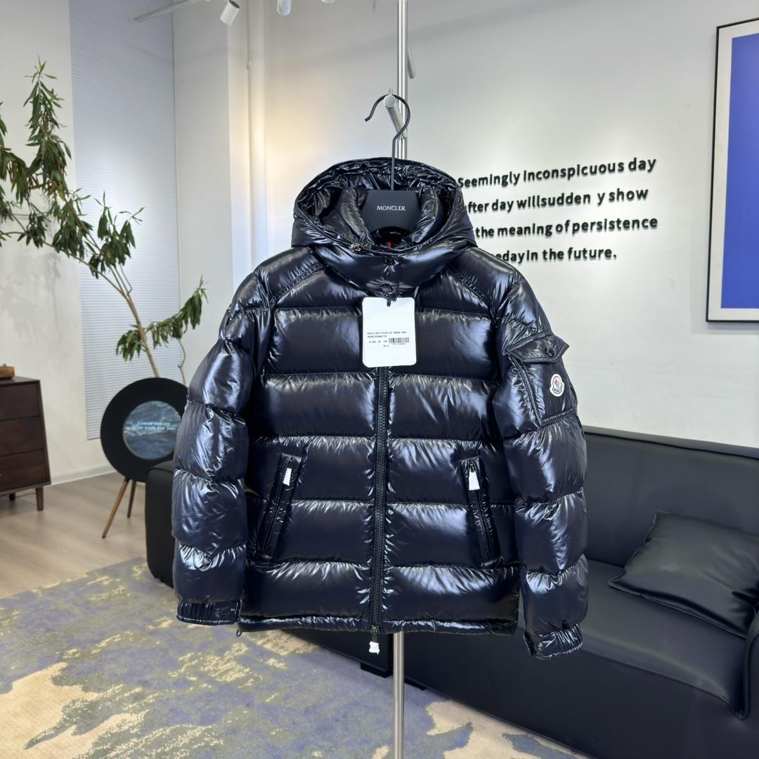 Пуховик Moncler Gles Hooded Puffer "Navy Blue" фото № 2