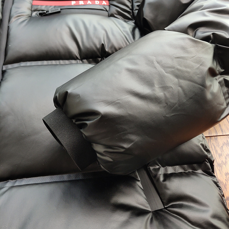 Пуховик Prada With Logo Brand "Black" фото № 6