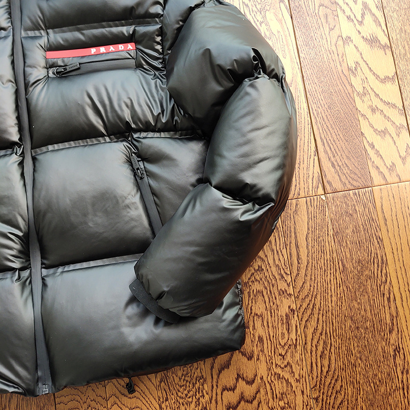 Пуховик Prada With Logo Brand "Black" фото № 5