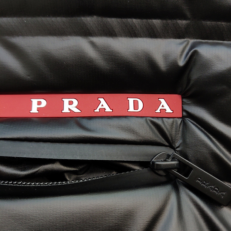 Пуховик Prada With Logo Brand "Black" фото № 4