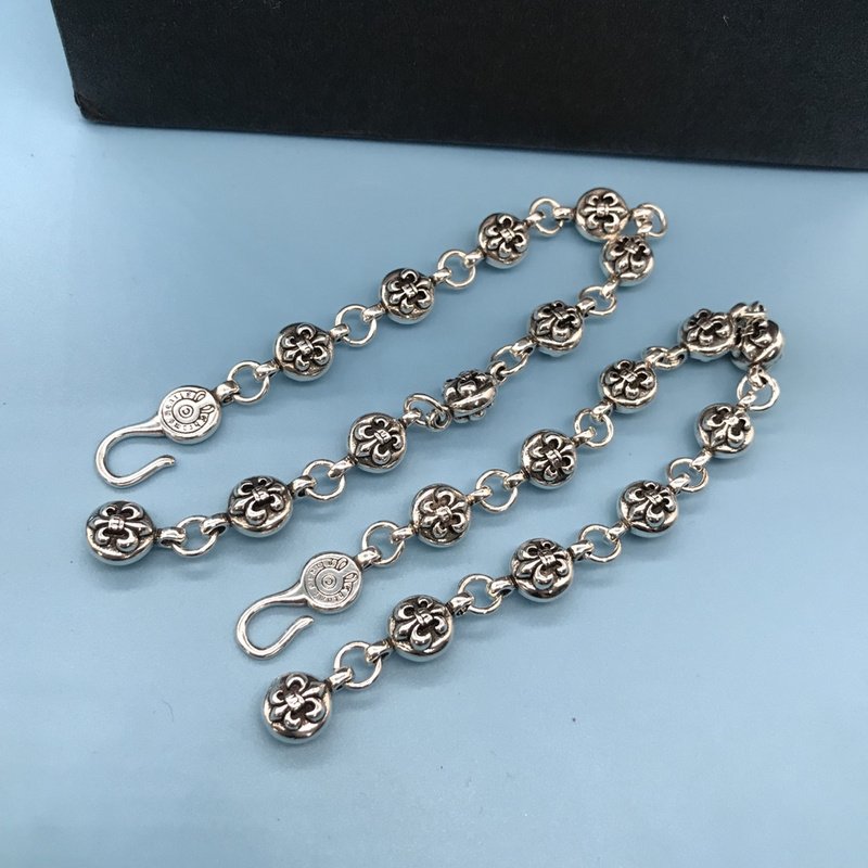 Браслет Chrome Hearts Symbols Decoration By Logo - Circle "Silver" фото № 4