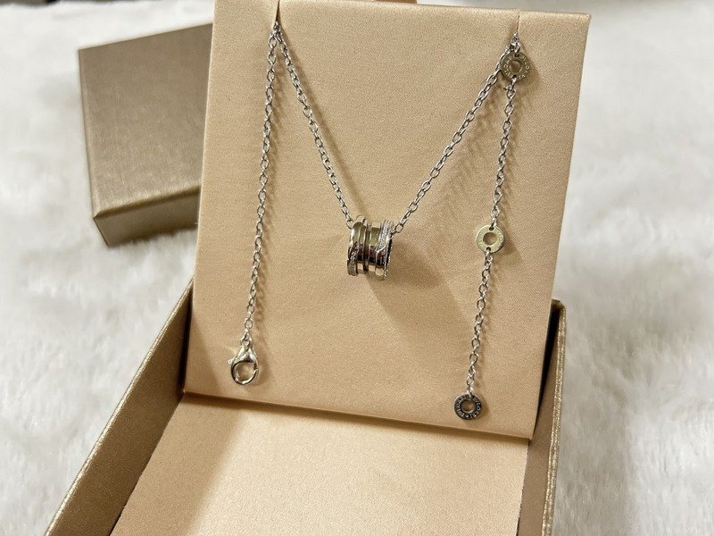 Подвеска Bulgari Wide With Shaped Like Spool Of Thread "Silver" фото № 6