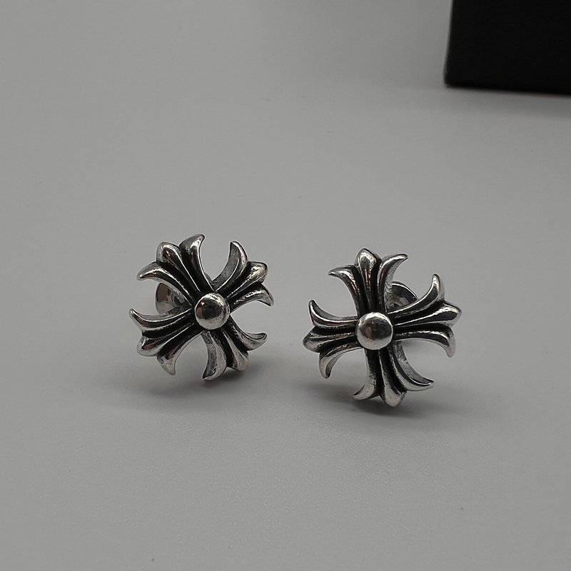 Серьги Chrome Hearts Branded - Flowers "Silver" фото № 3