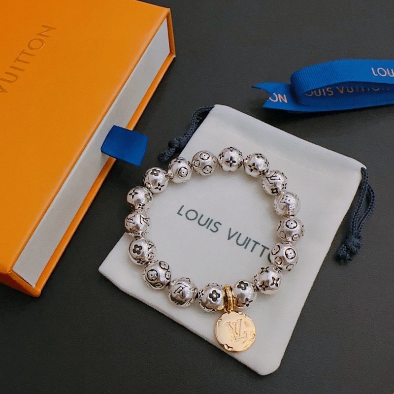 Браслет Louis Vuitton Balls Chain "Silver" фото № 3