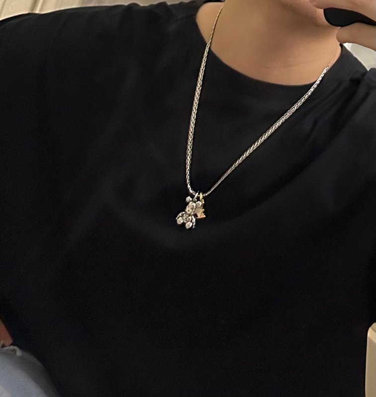 Подвеска Louis Vuitton Figure With Logo - Bear "Silver" фото № 8