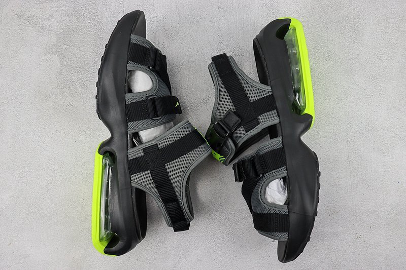 Nike Air Max Sol Sandals "Black/Dark Grey/White/Volt" фото № 7