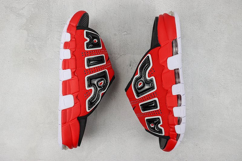 Nike Air More Uptempo Slide "Red/White/Black" фото № 5