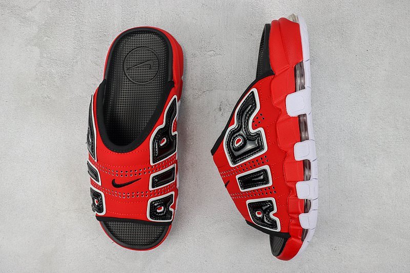 Nike Air More Uptempo Slide "Red/White/Black" фото № 6