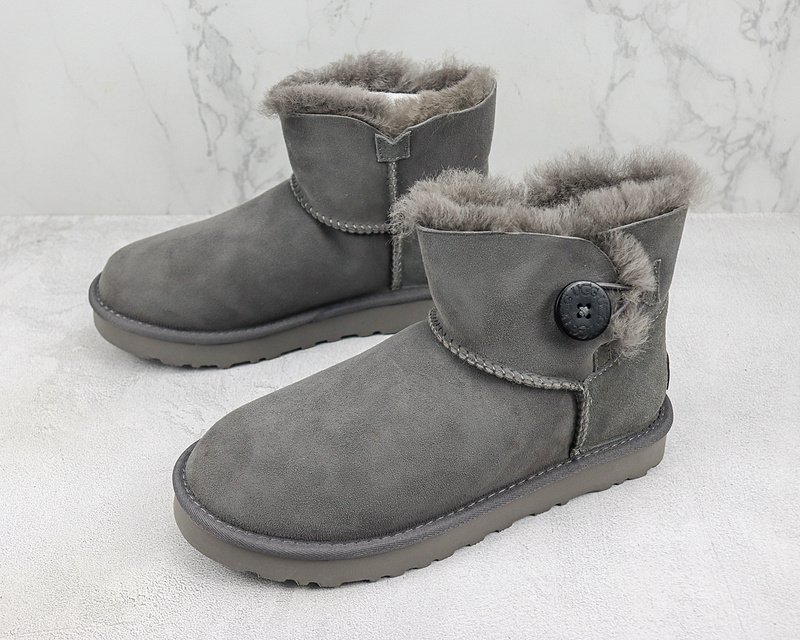 UGG Bailey Button Mini "Grey" фото № 5