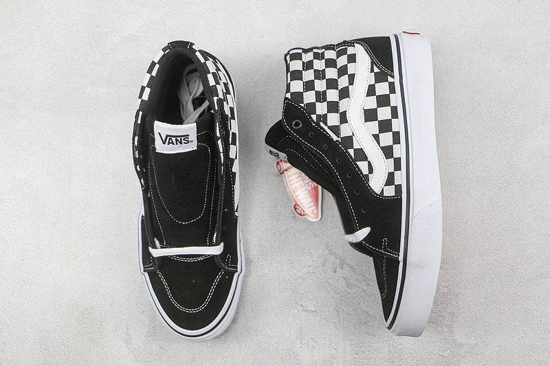 Vans SK8-Hi "Black/Checkboard" фото № 7