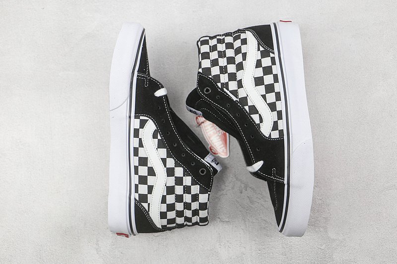 Vans SK8-Hi "Black/Checkboard" фото № 6