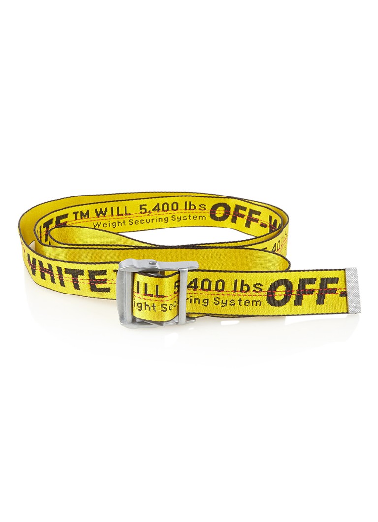 Ремень OFF WHITE Logo "Yellow" фото № 3