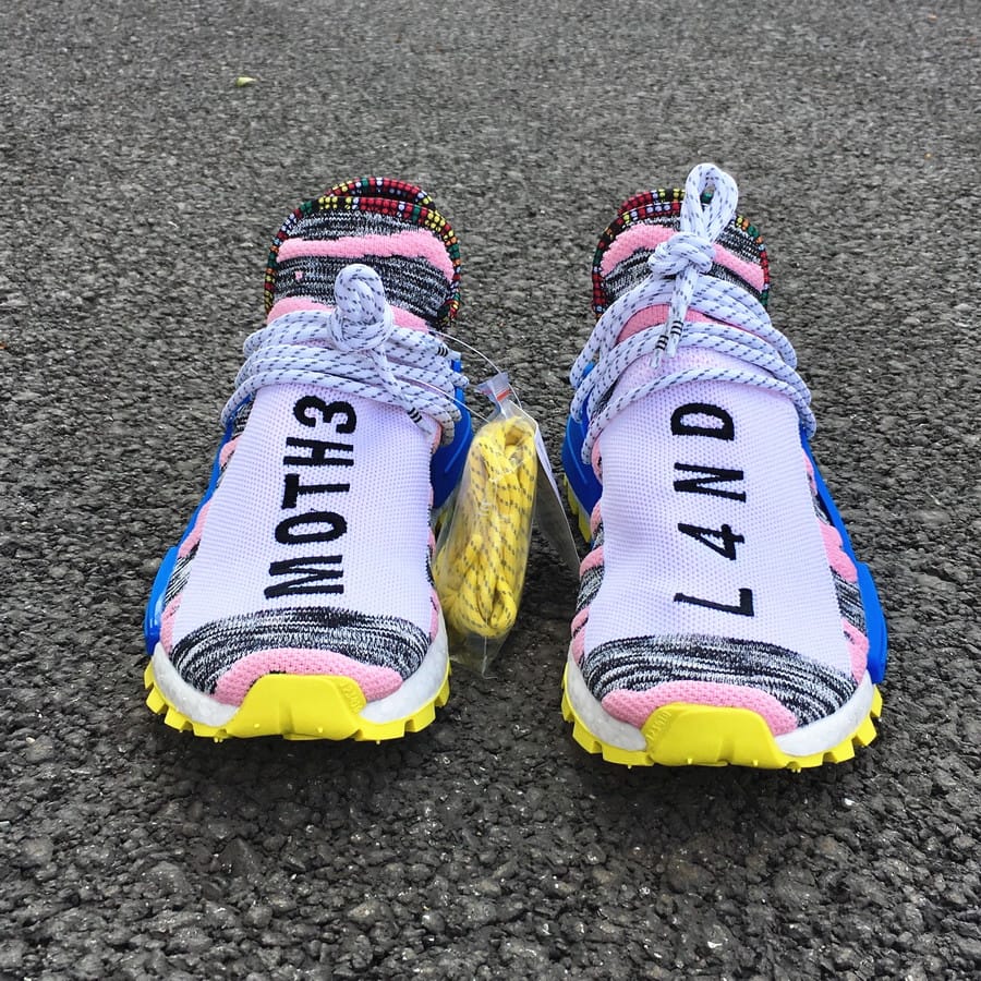 Pharrell Williams x adidas Originals Hu NMD Trail SOLARHU "Gray/Pink/Blue" фото № 3