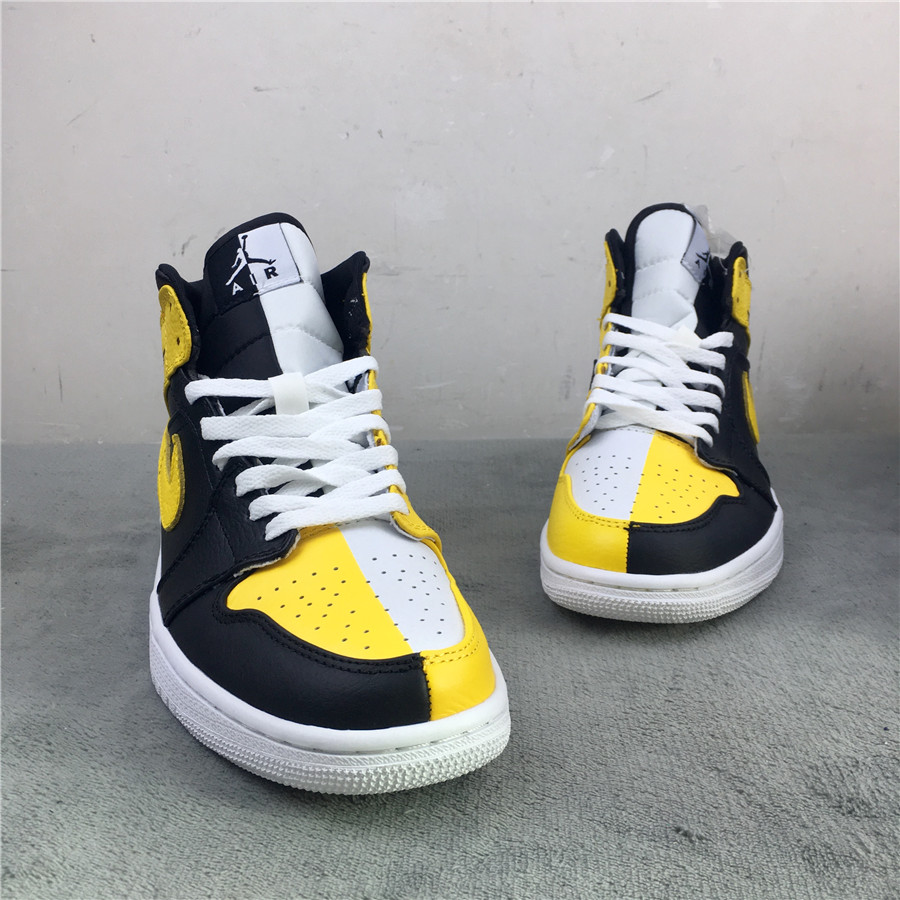 Air Jordan 1 Giay "Black/Yellow" фото № 5