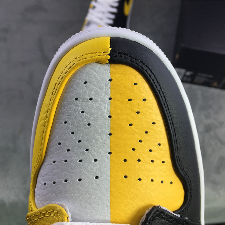 Air Jordan 1 Giay "Black/Yellow" фото № 7