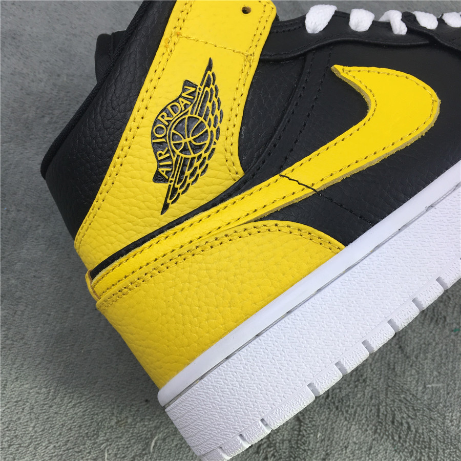 Air Jordan 1 Giay "Black/Yellow" фото № 9